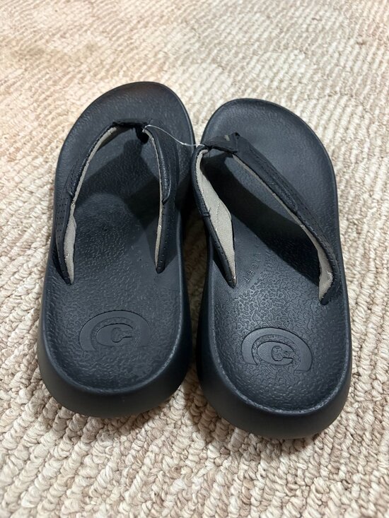 Cobian Compass Sandals New Men’s size 9 Black Lightweight Cushioned Flip Flops main image 4